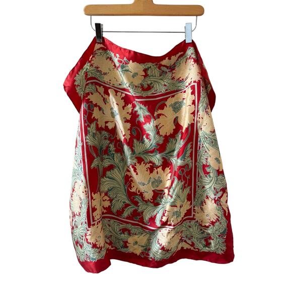 Liberty of London Large Silk Scarf Floral Print - Picture 1 of 8